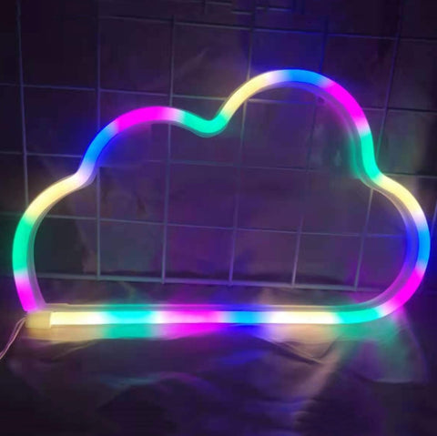 Neon LED Modeling Lamp Decoration Night Light, Power Supply:, Battery or USB, USB