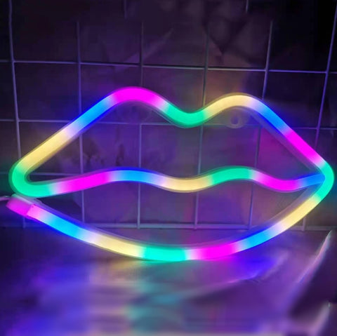 Neon LED Modeling Lamp Decoration Night Light, Power Supply:, Battery or USB, USB