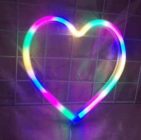 Neon LED Modeling Lamp Decoration Night Light, Power Supply:, Battery or USB, USB