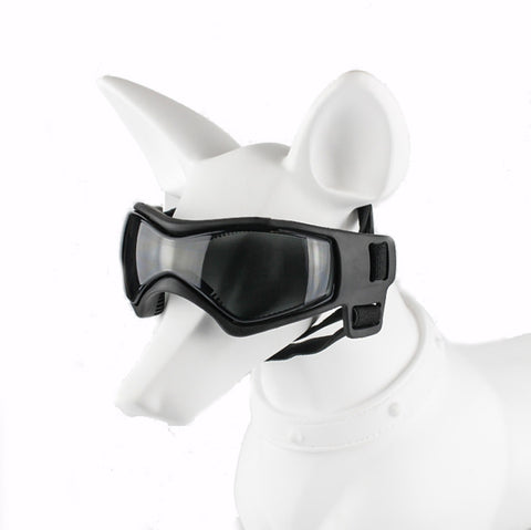 Pet Anti-UV Soft Frame Goggles Dog Sunglasses, Red, Black