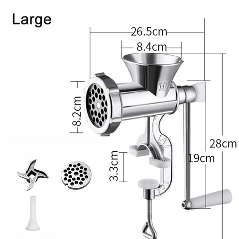 Household Manual Grinder Sausage Machine, No. 5 Small, No. 10 Large
