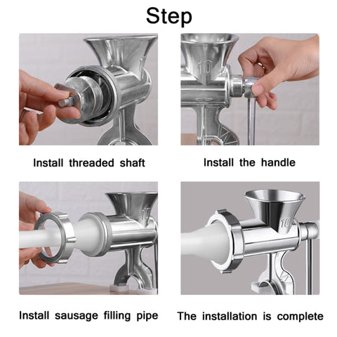 Household Manual Grinder Sausage Machine, No. 5 Small, No. 10 Large