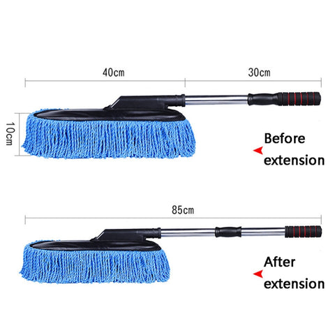 CS-365 Multifunctional Car Washing Telescopic Long-Handled Brush, Blue (OPP Bag), Gray (OPP Bag)