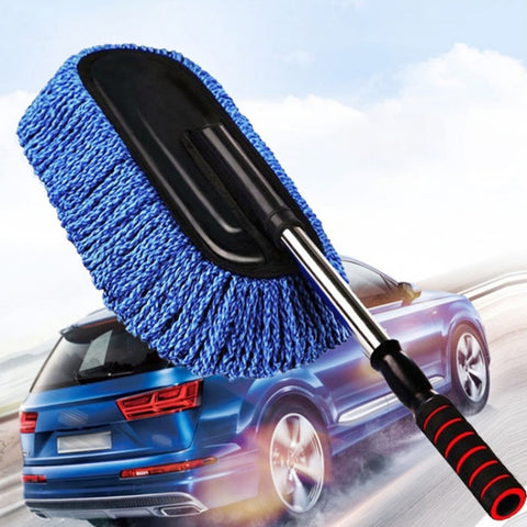 CS-365 Multifunctional Car Washing Telescopic Long-Handled Brush, Blue (OPP Bag), Gray (OPP Bag)
