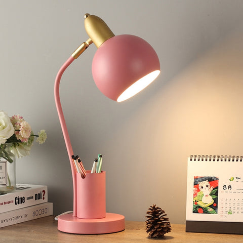 YY-1109 Student Desk LED Eye Protection Lamp with Pen Holder, CN Plug, Specification:, without Bulb, Tricolor