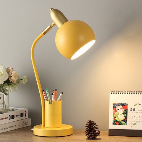 YY-1109 Student Desk LED Eye Protection Lamp with Pen Holder, CN Plug, Specification:, without Bulb, Tricolor