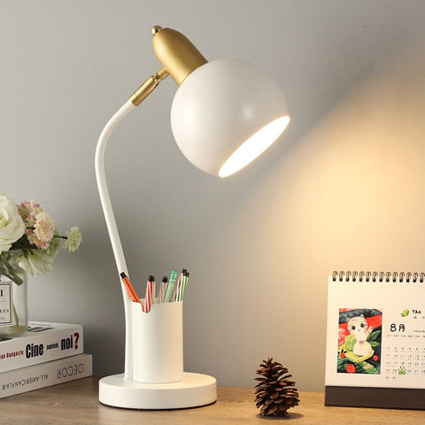 YY-1109 Student Desk LED Eye Protection Lamp with Pen Holder, CN Plug, Specification:, without Bulb, Tricolor