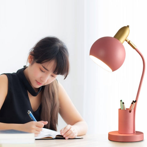 YY-1109 Student Desk LED Eye Protection Lamp with Pen Holder, CN Plug, Specification:, without Bulb, Tricolor