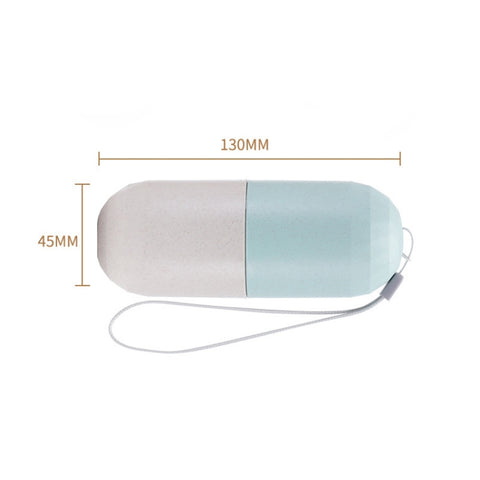 Wheat Straw Pill Storage Box Sealed 7 Days Pill Box, Pill Storage Box