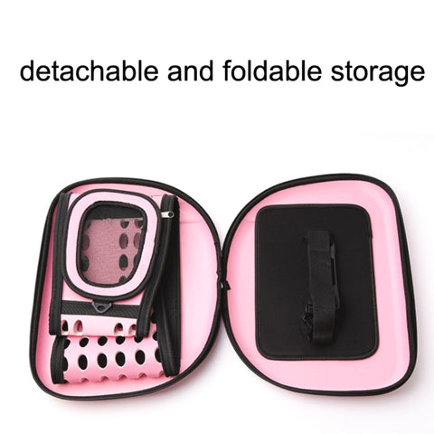 Pets Out Foldable EVA Backpack, Black, Pink, Gray, Champagne