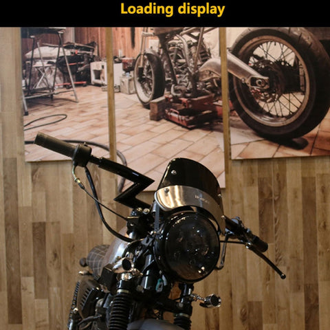 HONGPA DY-002 5-7 Inch Retro Motorcycle Modified PC Windshield