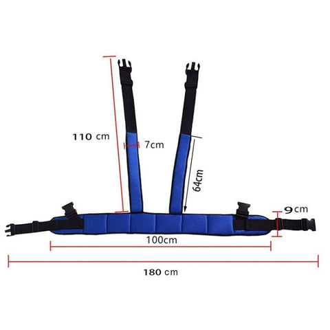 LYAQD-3 Postoperative Anti-Fall Wheelchair Adjustable Seat Belt, LYAQD-3 Blue
