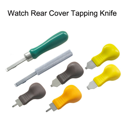 10 PCS Watch Rear Cover Tapping Knife Watch Opener, Style:, Brown Narrow Mouth, Brown Flat-blade Mouth, Yellow Narrow Mouth, Yellow Wide Mouth, Orange Flat-blade Mouth
