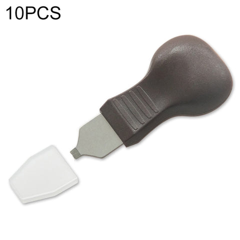 10 PCS Watch Rear Cover Tapping Knife Watch Opener, Style:, Brown Narrow Mouth, Brown Flat-blade Mouth, Yellow Narrow Mouth, Yellow Wide Mouth, Orange Flat-blade Mouth