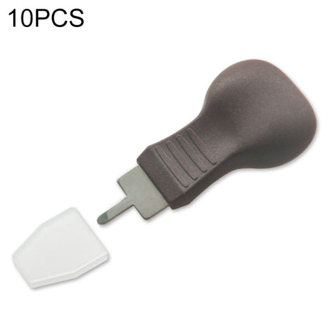 10 PCS Watch Rear Cover Tapping Knife Watch Opener, Style:, Brown Narrow Mouth, Brown Flat-blade Mouth, Yellow Narrow Mouth, Yellow Wide Mouth, Orange Flat-blade Mouth
