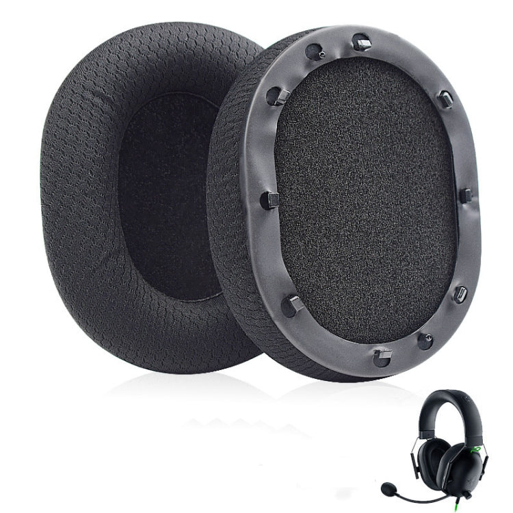 1 Pair Earpads For Razer BlackShark V2 X / V2 USB Headset, Color: Black Gel, Black Mesh, Black Gel, Black+Green Mesh