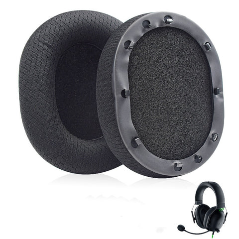 1 Pair Earpads For Razer BlackShark V2 X / V2 USB Headset, Color: Black Gel, Black Mesh, Black Gel, Black+Green Mesh