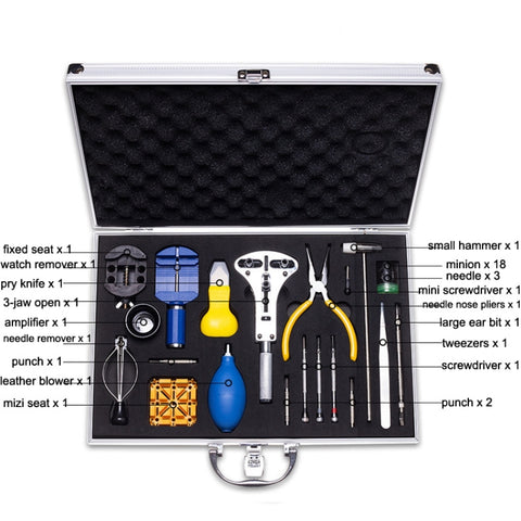 Aluminum Alloy Watch Back Cover Removal Tool Set, 40 PCS / Set, 41 PCS / Set
