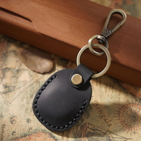 18Y-011 Vintage Leather Access Control Proximity Card Holder, Black, Brown, Coffe, Red, Green, Blue