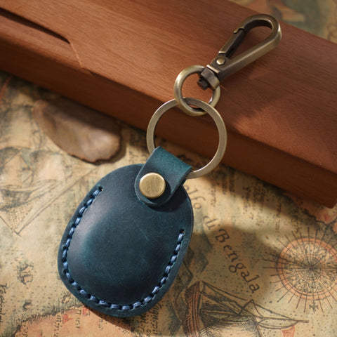 18Y-011 Vintage Leather Access Control Proximity Card Holder, Black, Brown, Coffe, Red, Green, Blue