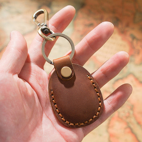 18Y-011 Vintage Leather Access Control Proximity Card Holder, Black, Brown, Coffe, Red, Green, Blue