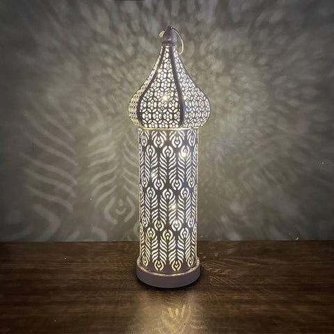 Moroccan Hollow LED Wrought Iron Decorative Lamp, Spec:, Small, Medium, Large