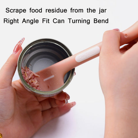 Cat & Dog Wet Food Mixing Canned Long Handle Spoon, Pink, Grey, Fruit Green