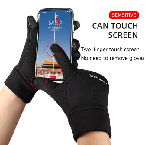 Outdoor Sports Velvet Anti-Slip Glove, M, L, XL