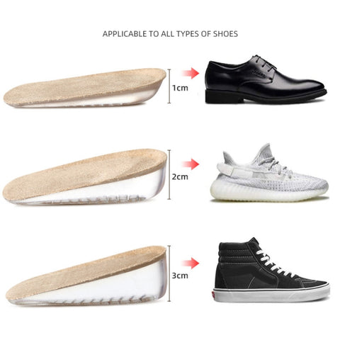 GEL Increasing High Insole Fleece Invisible Increased Pad, S Code 1cm, S Code 2cm, S Code 3cm, L Code 1cm, L Code 2cm, L Code 3cm