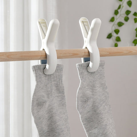 Household Plastic Windproof Sheet Fixed Clothespin Hanger Clip, 3 PCS Yellow, 3 PCS Blue, 2 PCS Large Yellow, 2 PCS Large Blue