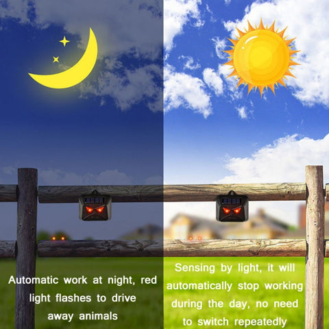209A Solar High Frequency Flash Nocturnal Animal Repeller, 209A  1pc