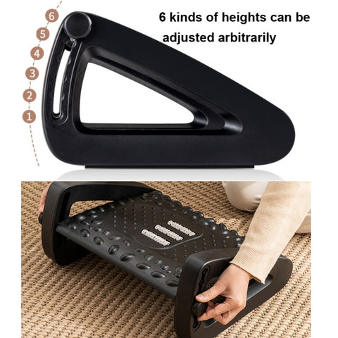 Office Computer Set Up Foot Stool Foot Massage Pedal, Black, White, Bean Color, Pink