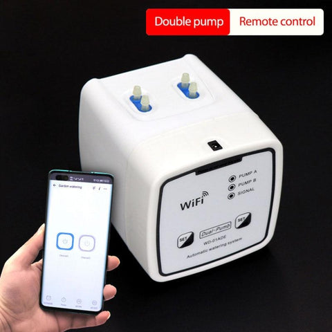 WD-01ADE WIFI Gardening Drip Irrigation Controller, Double Pump 15 Pots, Double Pump 20 Pots