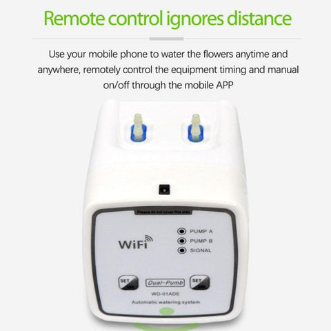 WD-01ADE WIFI Gardening Drip Irrigation Controller, Double Pump 15 Pots, Double Pump 20 Pots