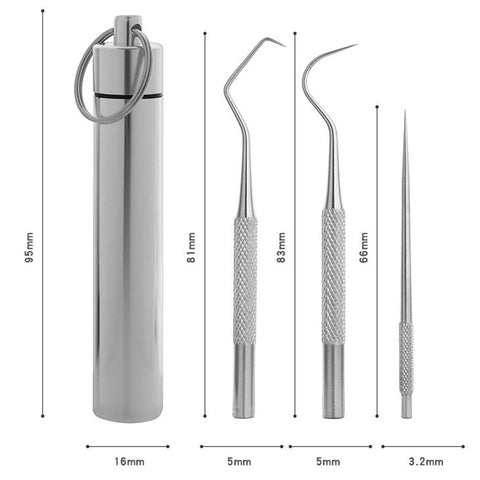 Portable Metal Bending Needle Hook Tooth Signed Tabs Set