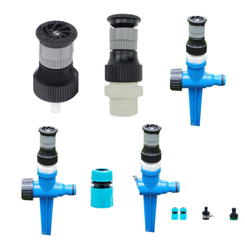 Internal Thread Sprinkler Green Lawn Sprinkler Irrigation 4 Points Adjustable Scattering Sprinkler, Internal Thread Sprinkler, External Thread Sprinkler, Sprinkler + Ground Plug, Sprinkler + Ground Plug + Quick Connect                                  ...