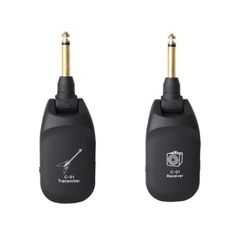 C01 Electric Guitar Wireless Audio Transmitter Receiver, Black