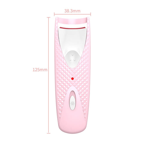 Brick Stone Pattern Electric Heated Eyelash Perming Curler, Pink, Green