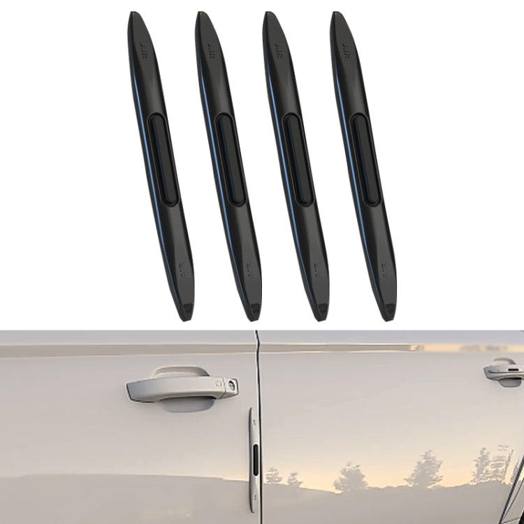 4 PCS Car Door Anti-Static Silicone Airbag Anti-Collision Strip, Black, White, Transparent