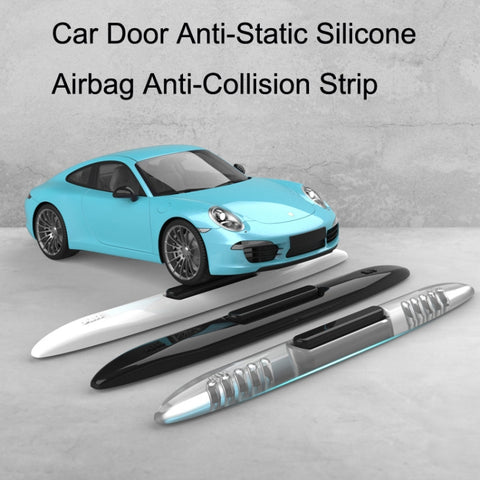 4 PCS Car Door Anti-Static Silicone Airbag Anti-Collision Strip, Black, White, Transparent