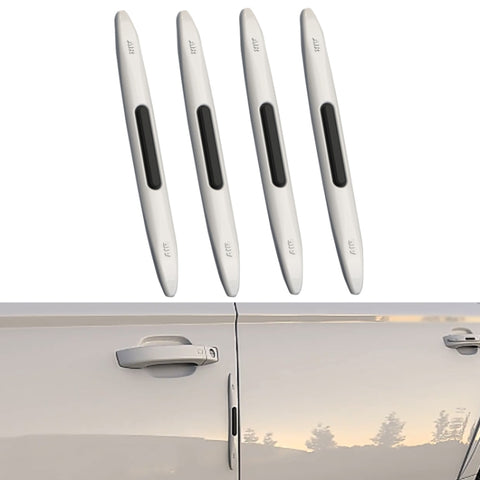 4 PCS Car Door Anti-Static Silicone Airbag Anti-Collision Strip, Black, White, Transparent