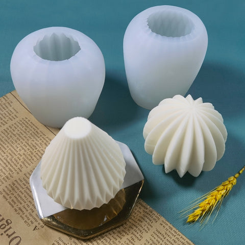 Scented Candle Silicone Mold DIY Handmade Soap Mold, Ball, Lantern, Sector, Pear Shaped, Bottle-shaped, Multi-star, Pentagram