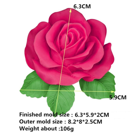 Big Rose Flower Handmade Soap Silicone Mold, Big Rose Mold