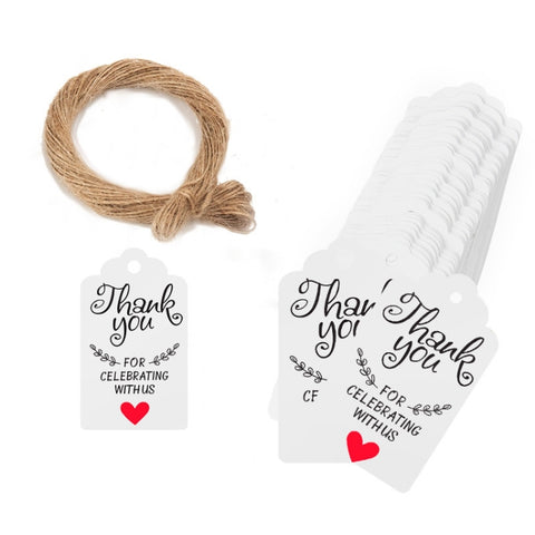5 Bags 100PCS/Bag Kraft Paper Gift Tags Hang Tags
