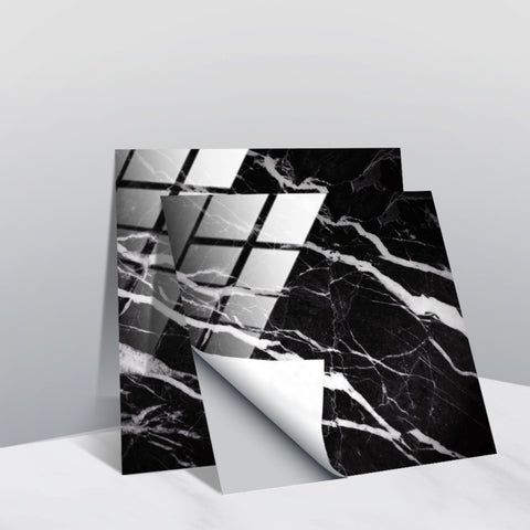 PVC Crystal Covered Film Geometric Pattern Tile Wall Sticker, 20 PCS 10cm
