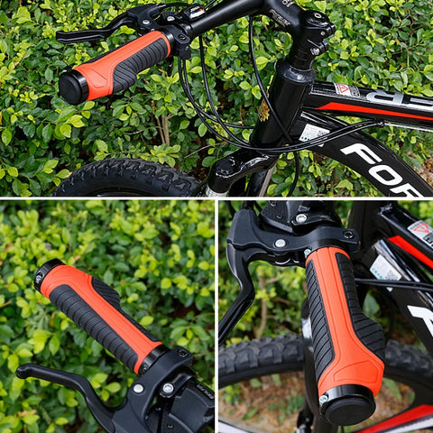 1 Pair Bicycle MTB Bike Handlebar Grips Rubber Anti-Slip Racing Bike Grip, 009