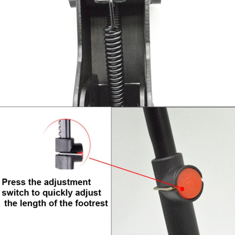 Bicycle Mountain Bike Foot Support Adjustable Middle Support, Bicycle Foot Support