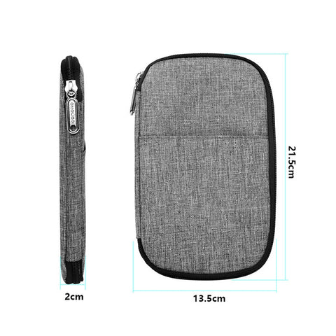 OMOUBOI Outdoor Travel Storage Bag Multi-Function Passport Package, Black, Red, Dark Blue, Gray White, Olive