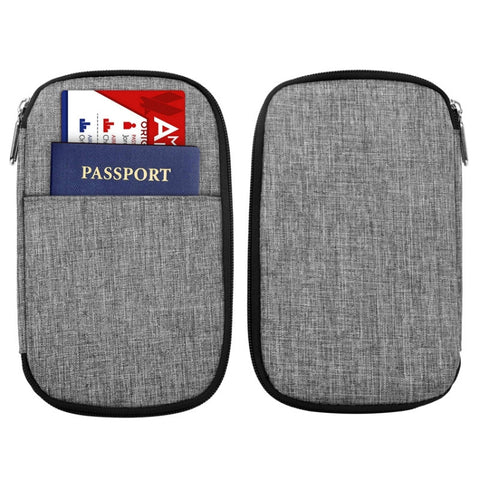 OMOUBOI Outdoor Travel Storage Bag Multi-Function Passport Package, Black, Red, Dark Blue, Gray White, Olive