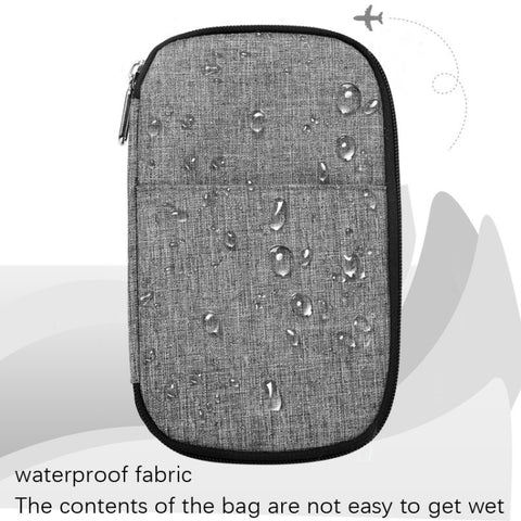 OMOUBOI Outdoor Travel Storage Bag Multi-Function Passport Package, Black, Red, Dark Blue, Gray White, Olive